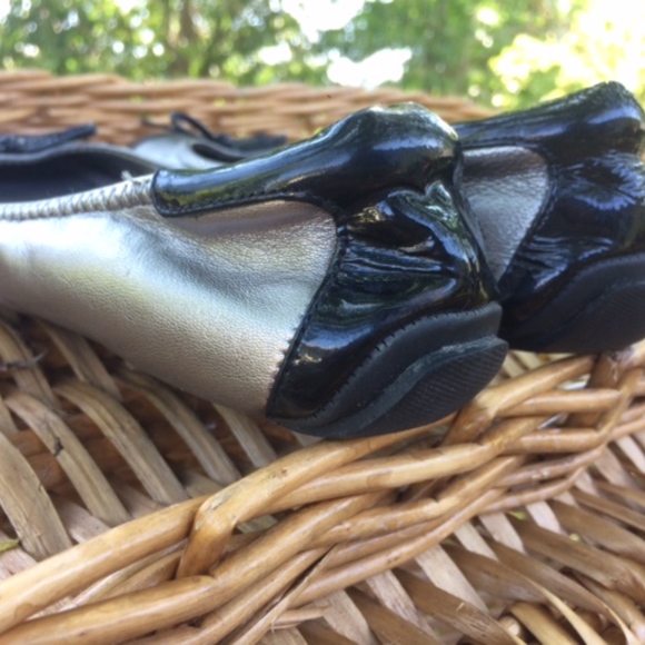 Me Too Luca 5 silver and black flats - Picture 6 of 8